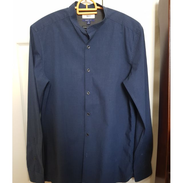 เสื้อสีกรมคอจีน G2000