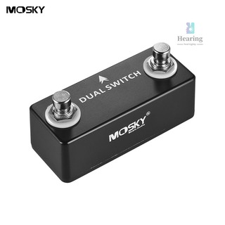 MOSKYAudio DUAL SWITCH Dual Footswitch Foot Switch Pedal Full Metal Shell  -Musical