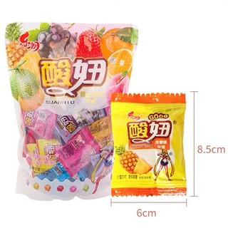 [ลูกอม] เคี้ยวหนึบ กลิ่นผลไม้ หลากรสชาติ [ซองใหญ่] 300g 软糖 酸甜 candy soft sweets