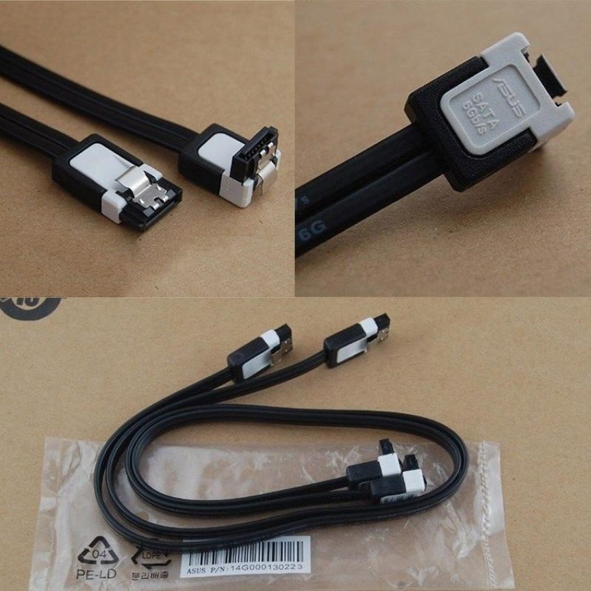 ASUS SATA 3 แบบหัวต่อ 90 องศา 6Gbps SATA 3.0 Cable 26AWG ความยาว 40ซม.