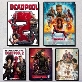 สติกเกอร์ติดผนังลาย Deadpool 2 Coated สําหรับตกแต่งบ้าน