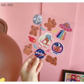 สติ๊กเกอร์ Cake Bear คละลาย SSL-053