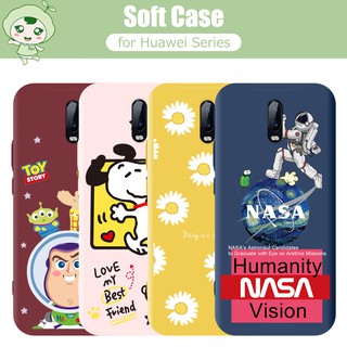 เคส Soft TPU Case Huawei Y7A P Smart 2021 Y9 Prime 2019 Nova 2i 3i 4 3e 4e 5T 5i 7i 6 SE P40 Pro Plus Mate 30 10 20 Lite 7 Pro Y5P Y6P Y7P Y8P 2020 P20 P30 P Smart Plus Flowers Puppy