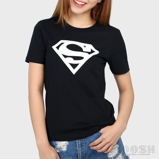 DOSH:WOMEN T-SHIRT เสื้อยืดคอกลมแขนสั้นผู้หญิง ลิขสิทธิ์พิมพ์ลายSUPERMAN รุ่นESWT1008