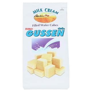 ถูกที่สุด✅ กัสเซ็น เวเฟอร์สอดไส้ครีมรสนม 100กรัม Gussen Milk Cream Filled Wafer Cubes 100g