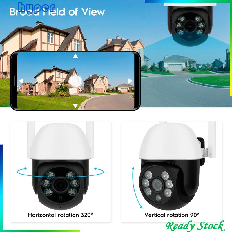 Outdoor Camera Wireless WiFi Home Surveillance Plug-Eu Weatherproof Pan Tile #8