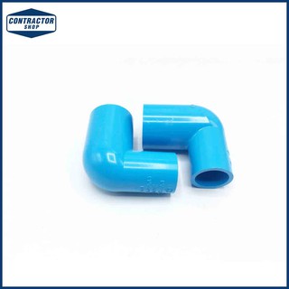 ข้องอ PVC พีวีซี 90 องศา ลด หนา-ฟ้า ตราช้าง ขนาด 1"x3/4" #REDUCING ELBOW 90-WS B