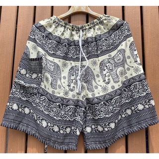 กางเกงขาสั้น กางเกงลายช้าง ชาย/หญิง Elephant pants Thai pants Shorts Short Pant Elephant pant