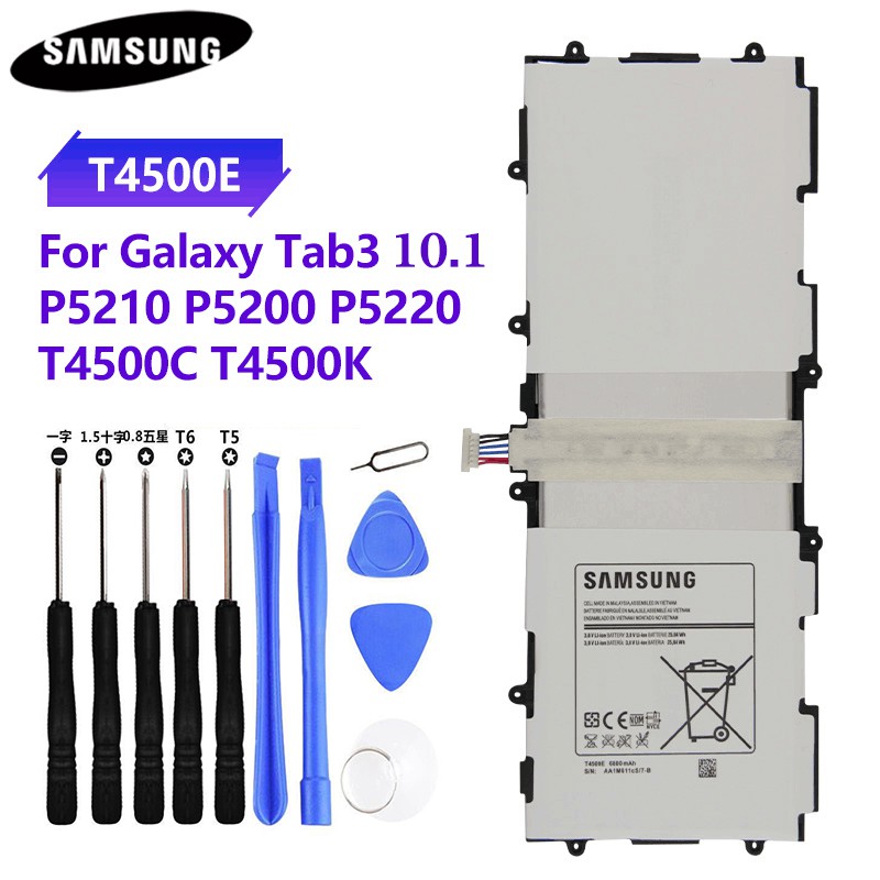 SAMSUNG แบตเตอรี่ Samsung Galaxy Tab3 10.1 P5200 P5220 P5210 ของแท้แบตเตอรี่ T4500E T4500C T4500K 68