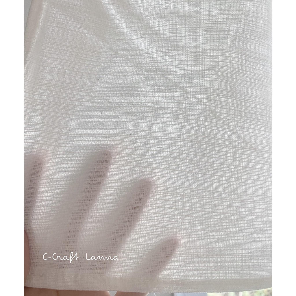 แนะนำ ผ้าม่าน ผ้าม่านผ้าฝ้ายสีขาว ผ้าหนาเรียบ ขนาด110x60cm สไตล์มินิมอล CMS60 ราคาพิเศษ มีเก็บเงินปลายทาง
