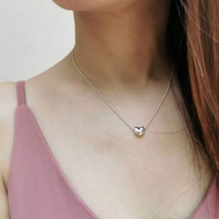 Mini​Heart​ Necklace ❤️สร้อยคอหัวใจเงินแท้