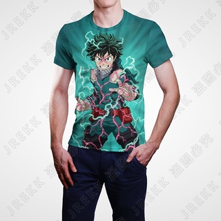 เสื้อยืดแขนสั้น พิมพ์ลายการ์ตูนอนิเมะ My Hero Academia kuroko no basket 3D แฟชั่นสําหรับผู้ชาย และผู้หญิง 2023