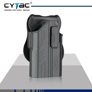 ซองปืน Cytac ติดไฟฉายหลากหลายรุ่น สำหรับ G17 และ G19 วัสดุ Polymer เกรดคุณภาพ