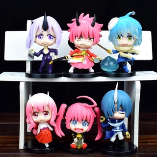 โมเดลเกิดใหม่ทั้งที ก็เป็นสไลม์ไปซะแล้ว ยกเซ็ต 6 ตัว ความสูง 6.5-8 cm สินค้ามือ 1 วัสดุพีวีซี 💥พร้อมส่งจากไทย🔥✈️🚌🚙❤️