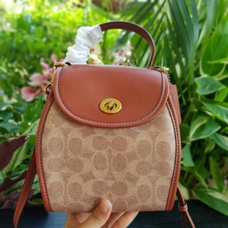 COACH 142 TURNLOCK CURVED TOP HANDLE CROSSBODY