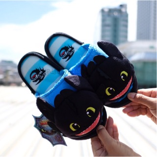 รองเท้าใส่ในบ้าน พื้นบาง Toothless มังกรเขี้ยวกุด