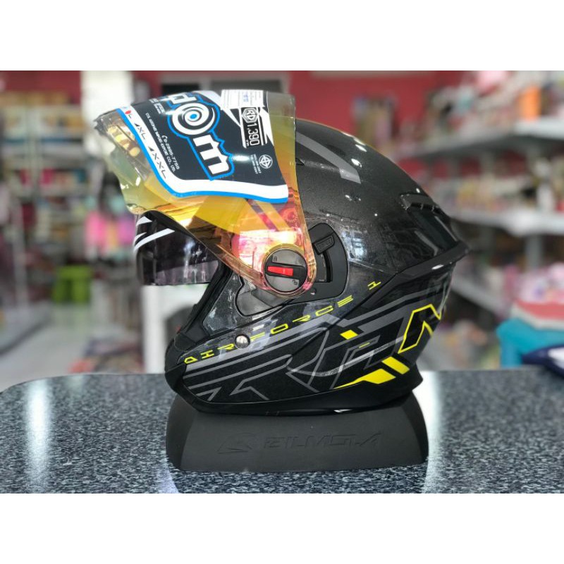 หมวกกันน๊อค RD Random Airforce1 ไม่หุ้มคาง แว่น 2 ชั้น