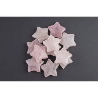 1PC Natural Rose Quartz Star โรส ควอตซ์ สตาร์ | Top Quality | Support emotional and relationship Also boost feeling