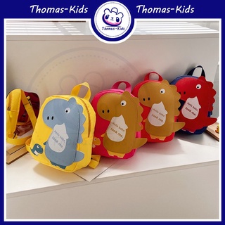 [THOMAS Kids] กระเป๋าเป้สะพายหลังแฟชั่น กันน้ํา ลายไดโนเสาร์น่ารัก สไตล์เกาหลี สําหรับเด็ก 3-7 ปี