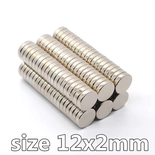5ชิ้น แม่เหล็กแรงดึงดูดสูง 12x2 มม. กลมแบน 12x2มิล Neodymium Magnet 12x2mm แม่เหล็กแรงสูง 12*2mm แม่เหล็กนีโอไดเมียม