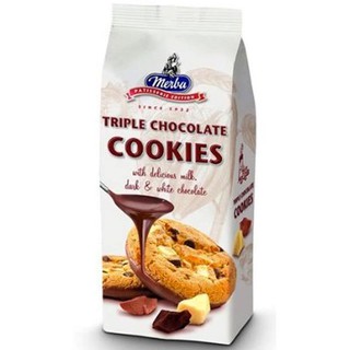 เมอร์บาคุกกี้ทริปเปิ้ลช็อกโกแลต 200กรัม Merba Cookies Triple Chocolate 200g.