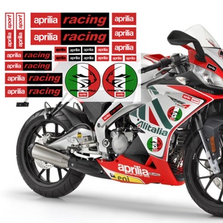 1 PC Aprilia สะท้อนแสงสูง Racing รถจักรยานยนต์สติกเกอร์หมวกกันน็อควิบากบุคลิกภาพสติ๊กเกอร์ตกแต่งสำหรับ Aprilia RSV RSV4 Tuono RS