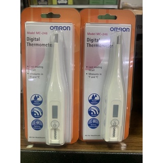 **ปรอทวัดไข้** Omron Thermometer Digital Mc-246[เปลี่ยนถ่านได้] เทอร์โมมิเตอร์วัดไข้ดิจิตอล Digital THERMOMEETR