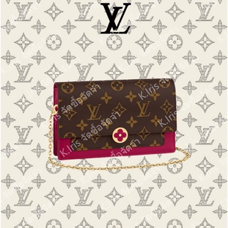 Louis Vuitton/ LV/ FLORE กระเป๋าโซ่