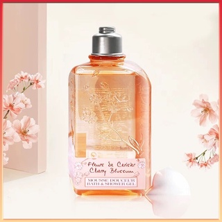 ✨ของแท้100%✨ LOccitane en Provence Cherry Blossom Verveine Body Wash ครีมอาบน้ำ 250ml เติมความหอมให้กับผิว