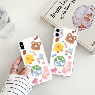 love and happy เคสไอโฟน 12 pro max 8พลัส เคส iPhone Xr Xs X 7 8 plus se2020 13 12 11 pro max 14 plus phone case นิ่ม