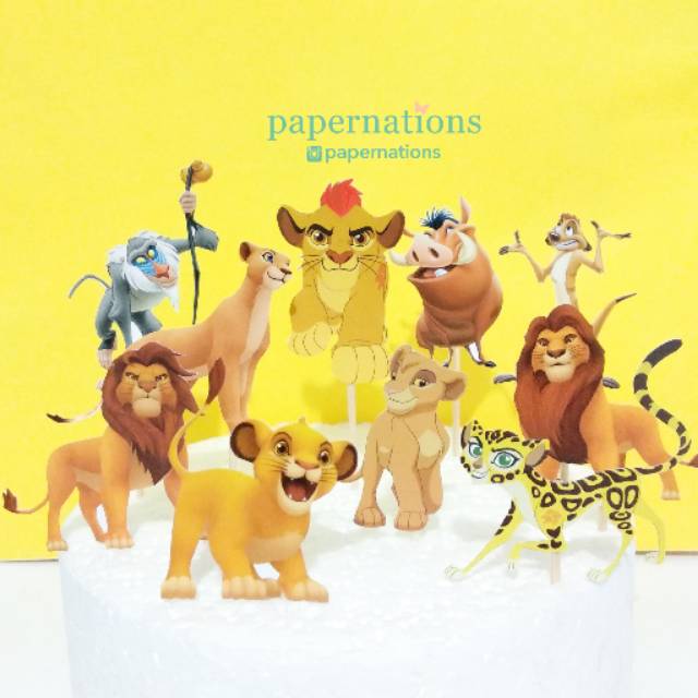 Lion King Cupcake Topper / Lion King Topper / ท็อปเปอร์เค้ก Lion King
