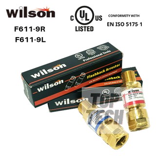 กันไฟย้อน/กันย้อนลม-แก๊ส ติดที่ด้าม Wilson Flashback Arrestors F-611R,F-611L