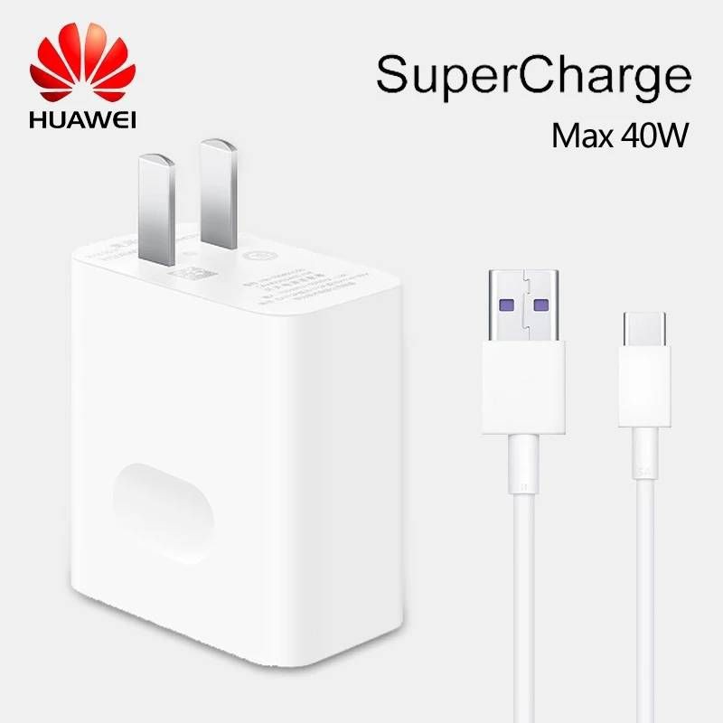 ชุดสายชาร์จแท้ 40W ตรงรุ่น Mate30 Pro P40 , P40 Pro , Mate20 Pro, P30 Pro Original Huawei Supercharg