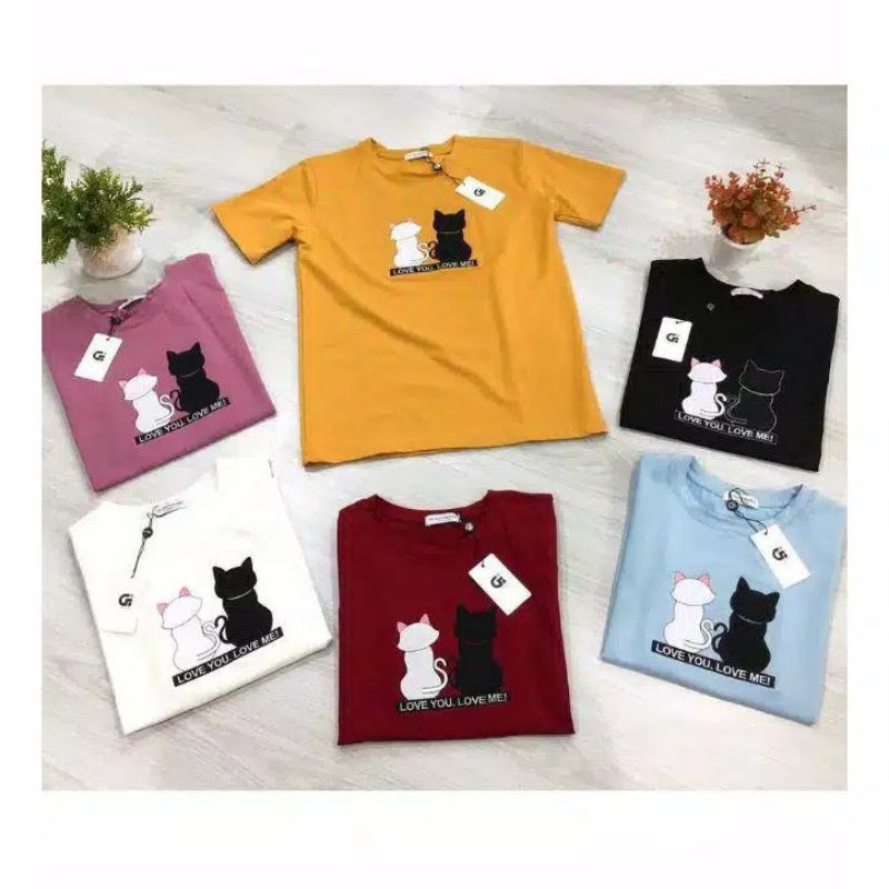เสื้อยืด Love You Me | Love You Me Tshirt PE วัสดุเรยอน
