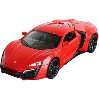 โมเดลรถยนต์ LYKAN HYPERSPORT -- The Fast CAR MODEL  ทำจากเหล็ก สัดส่วน 1:32 ประตู ฝากระโปรง เปิดปิดได้เหมือนจริง สีแดง