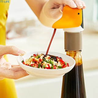 【TTLIFE】Penguin Oyster Sauce Presser Kitchen Quantitative Press Mouth Ketchup Pump Head Squeezer Oil Consumption Pressure Mouth Size