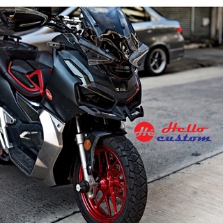 คางใต้ไฟสีดำด้านพร้อมโลโก้ฮอนด้า ADV150 Winglet Honda ADV150