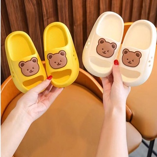 🔥มาใหม่พร้อมส่ง!!🔥 รองเท้าแตะเด็ก  EVA แท้ รูปน้องหมีน่ารัก น้ำหนักเบา กันลื่น E-078