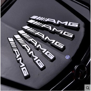 พร้อมส่ง [ราคาถูกจํากัด] ป้ายพวงมาลัย AMG โลหะ สําหรับตกแต่งรถยนต์ AMG