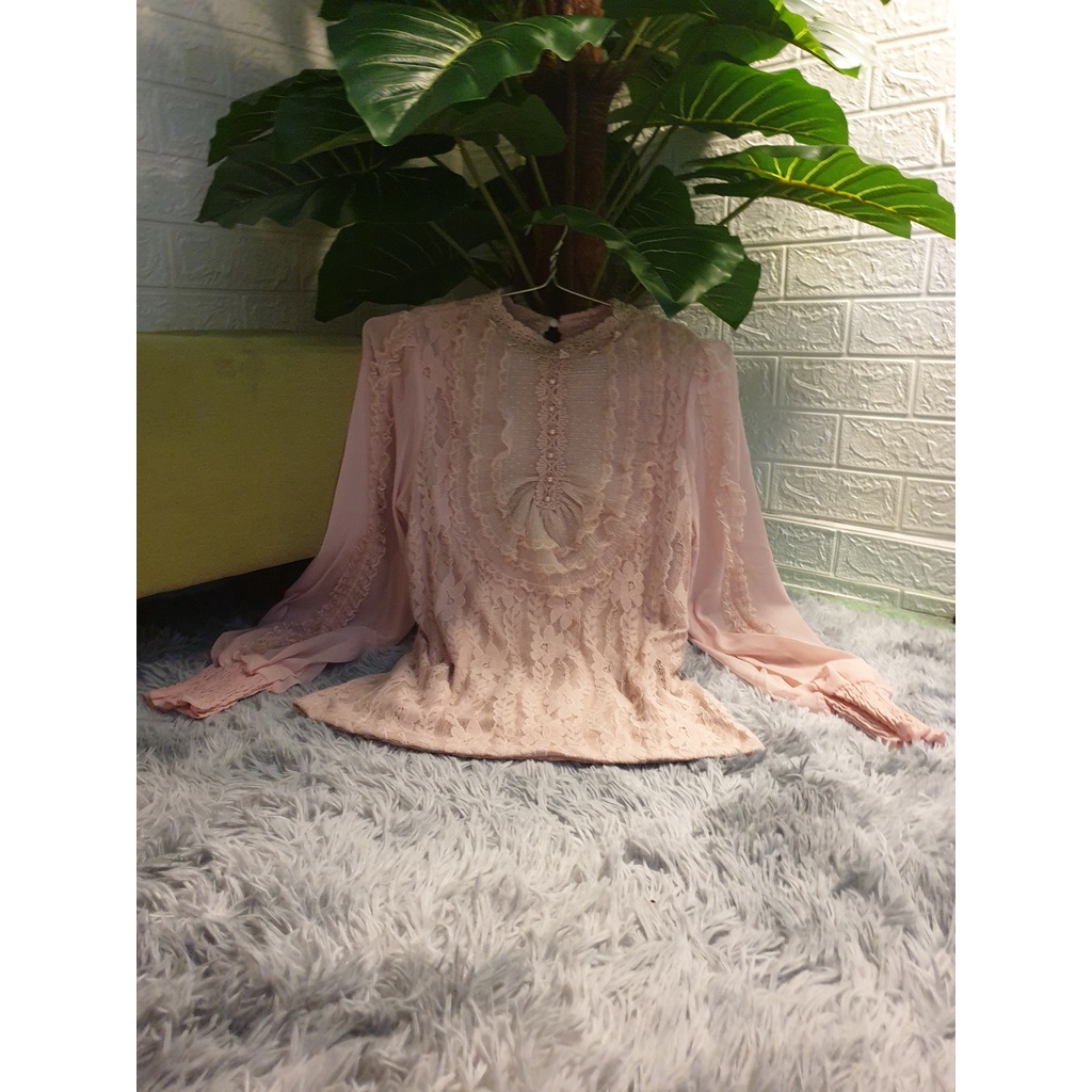 เสื้อเชิ้ตลูกไม้คอปกผู้หญิงพร้อมแขนเสื้อ PUL (WITH INSIDE LINING) THICK และ STURDY