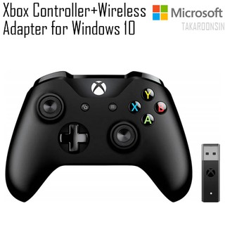 จอยเกมส์ MICROSOFT Xbox Controller + Wireless Adapter for Windows10