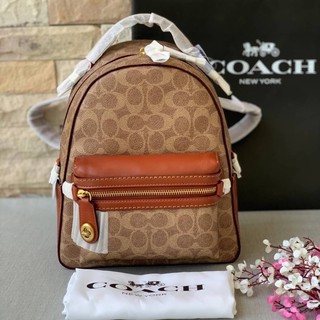 พร้อมส่งแท้💯กระเป๋าเป้ COACH CAMPUS BACKPACK 23 IN SIGNATURE CANVAS 32715 งานshop ลายC สีน้ำตาล