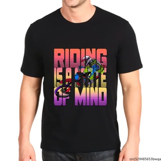 [S-5XL] เสื้อยืดผ้าฝ้าย พิมพ์ลายกราฟฟิค Kawaii Riding Is A State of Mind โอเวอร์ไซซ์ สไตล์ฮาราจูกุ สําหรับผู้ชาย HLjbjk3