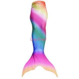 &lt; ส่งฟรี/พร้อมส่ง &gt; ชุดว่ายน้ำเด็ก ชุดเด็ก Mermaid Swiming หางนางเงือก รุ่น สายรุ้ง