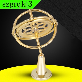 WenZhen Music  Educational Zinc Alloy Finger Gyroscope Gyro Spinning Top Toy Gift Golden