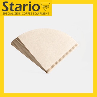 Stario กระดาษกรองกาแฟ 100 แผ่น แบบหนา ดริปกาแฟ กระดาษดริป กรองกาแฟ  Coffee Filter Paper ชนิด V60 และ