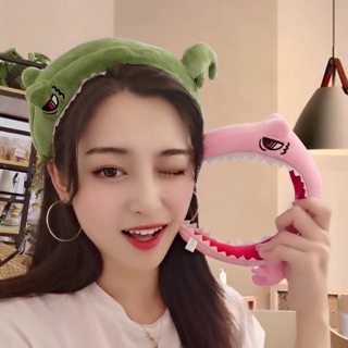 ที่คาดผมก็อตจิงับหัว ใส่ตอนแต่งหน้าหรือมามาร์คหน้าก็ได้นะคะ🦖