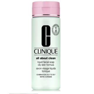 Clinique All About Clean Liquid Facial Soap Oily Skin Formula (Combination Oily to Oily) 200 ml