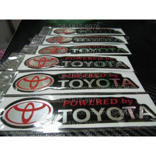 สติ๊กเกอร์เทเรซิ่นนูนอย่างดี สำหรับติดรถ TOYOTA