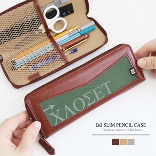 Basic M Slim Pencil Case กระเป๋าเครื่องเขียน